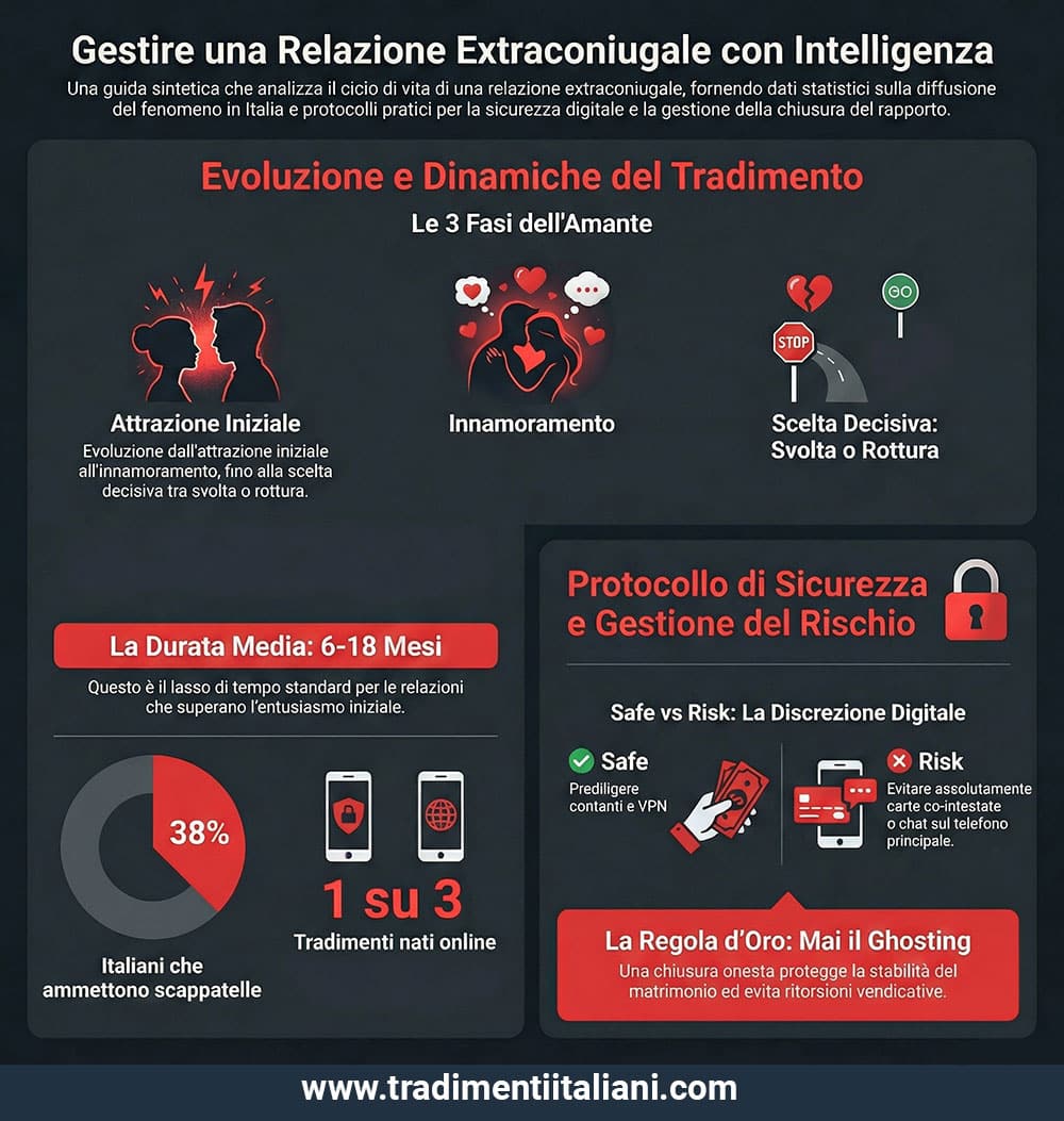 Infografica sulle relazioni extraconiugali